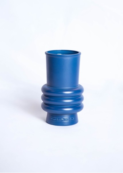 Vase Berlin anneaux bleu