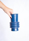 Vase Berlin anneaux bleu