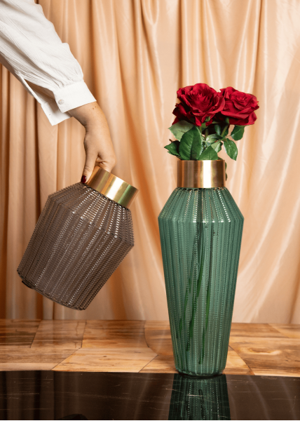 Vase Los Angeles gris 