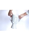 Vase tête blanc en L
