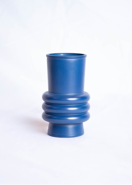Vase Berlin anneaux bleu