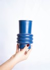 Vase Berlin anneaux bleu
