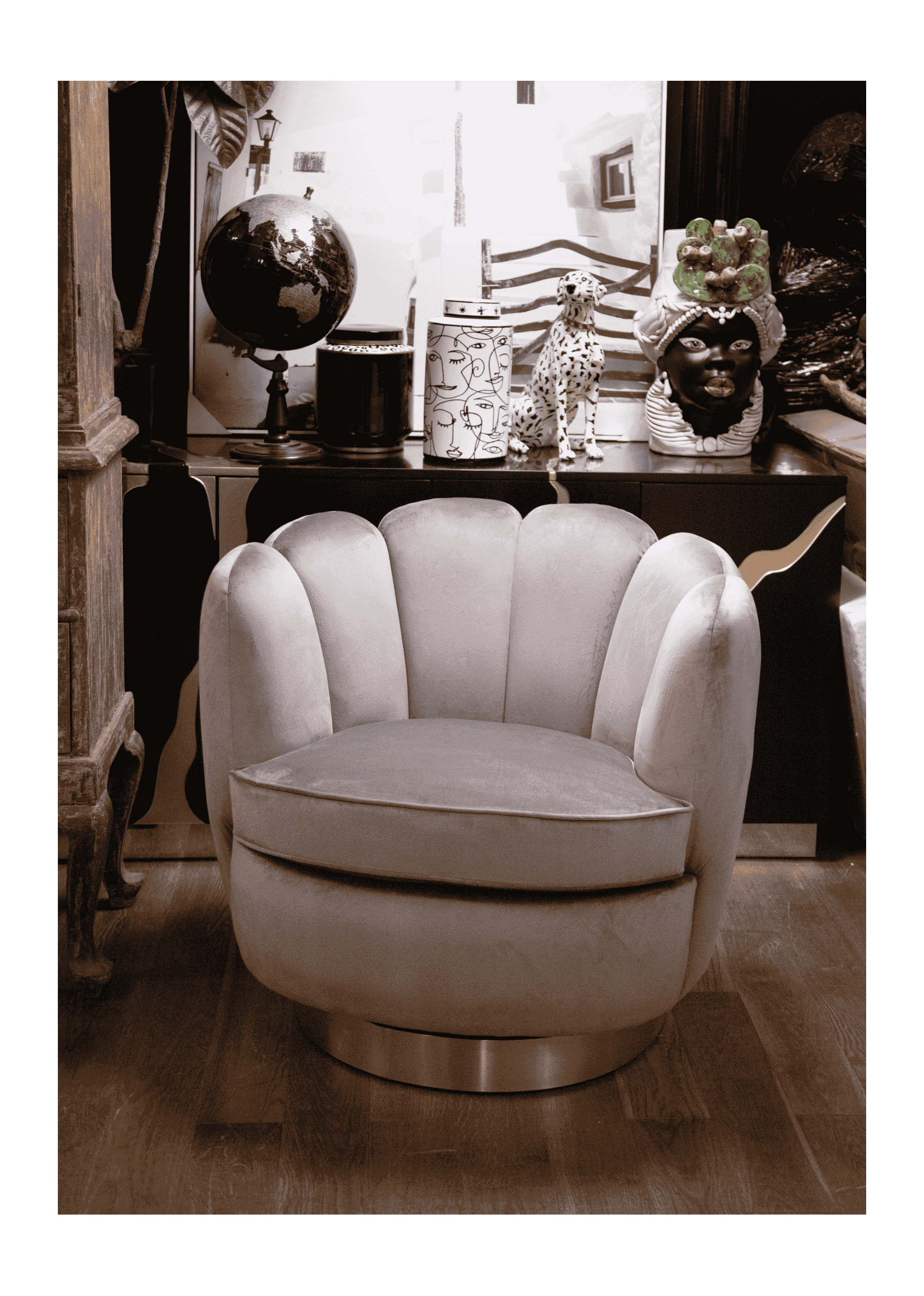 Fauteuil pivotant Marguerite